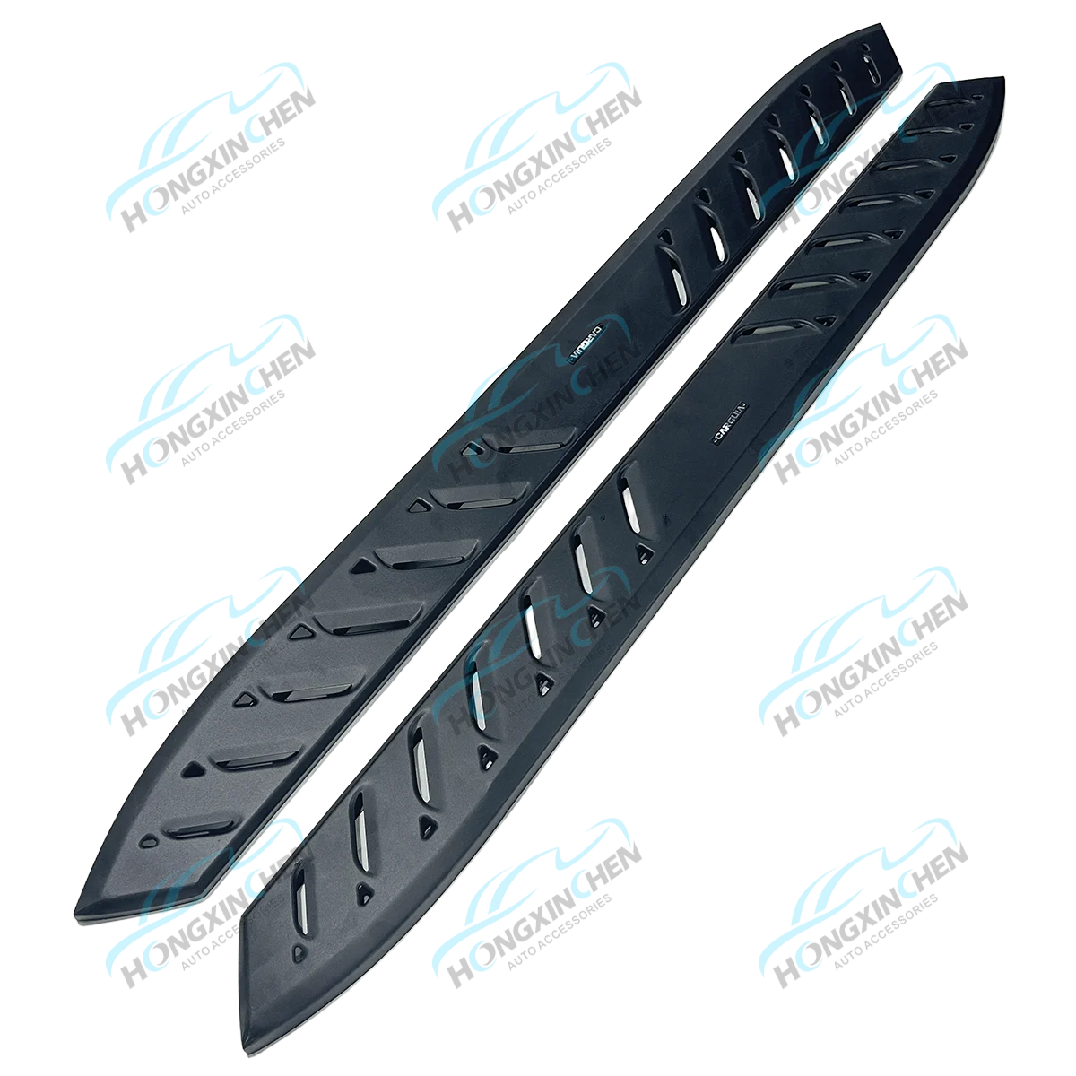 Black Off Road Universal Steel Side Steps for 4x4 Ford Ranger Raptor Running Boards