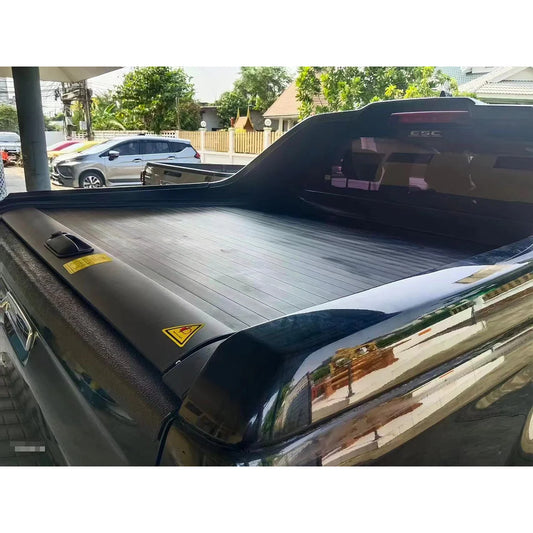New Arrival Retractable Aluminum Roller Shutter Tonneau Cover With Waterproof Locking Tailbox Functions