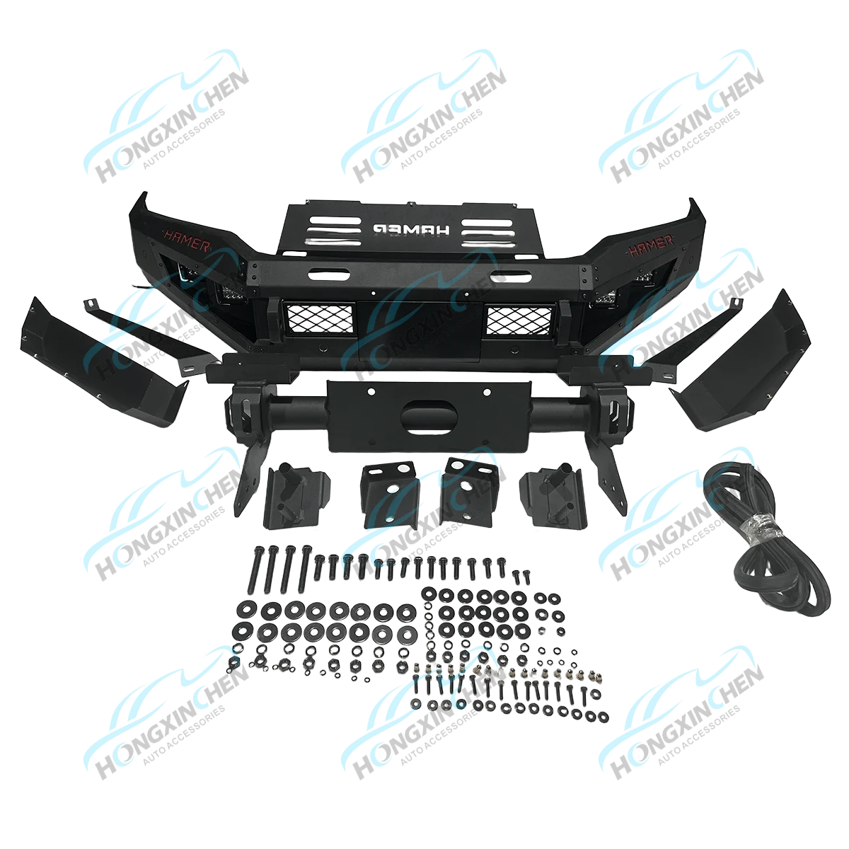 4x4 Auto Front Bumper for 2021 New Hilux Revo FRONT BUMPER 4x4 off Road Steel Bull bar Weight Plates Bumper