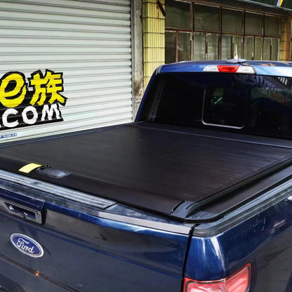 Zolionwil Aluminum Hard Retractable Pickup Bed Cover Roller Shutter Tonneau Cover for Ford 150