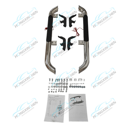Universal Stainless Steel Running Boards 4x4 Car Accessories with Side Step Bars Fit for Ford Ranger Hilux D-MAX NP300