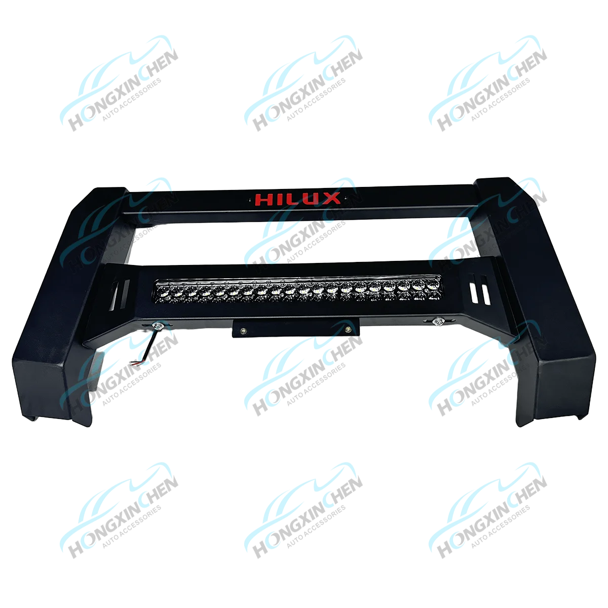 Universal Steel Bull Bar LED Light Grille Guard Car Accessories for 4x4 Pick-up Truck Foton Tunland Navara Colorado Bumper