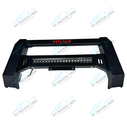 Universal Steel Bull Bar LED Light Grille Guard Car Accessories for 4x4 Pick-up Truck Foton Tunland Navara Colorado Bumper