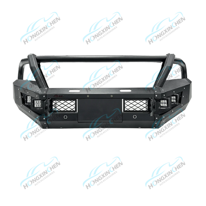 Wholesale 4x4 Stainless Steel Bull Bar Front Bumper With Long Rectangular Led Light for Toyota Revo