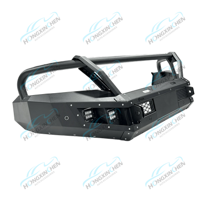 Wholesale 4x4 Stainless Steel Bull Bar Front Bumper With Long Rectangular Led Light for Toyota Revo