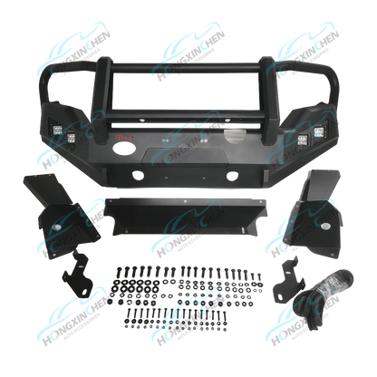 Custom Off-road 4x4 Steel Front Bumper Bull Bar Car Bumpers Bash Plate for Toyota Hilux Revo Vigo Triton L200 Mr D-max Bt50