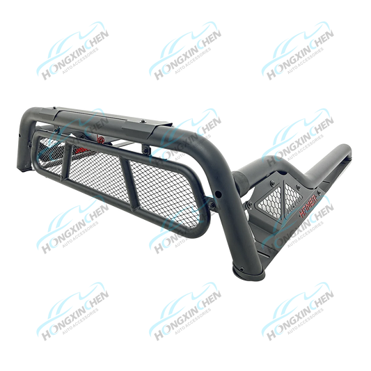 New Style 4x4 Iron Roll Bar with LED Replacement Sport Bar for 2022+ for Ranger Tacoma NP300 Black Universal Roll Bars for Picku