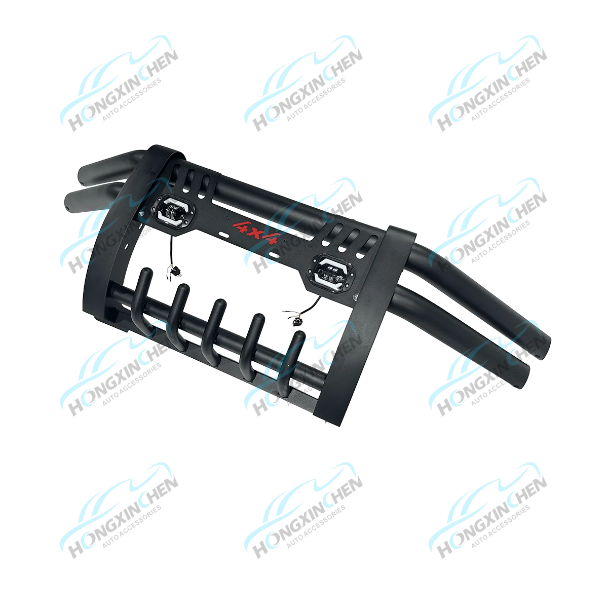 4x4 Steel Bull Bar Auto Front Bumper LED Off-Road for Toyota Hilux Vigo for Rav4 4 Runner Hiace Prado Fortuner Truck for Nissan