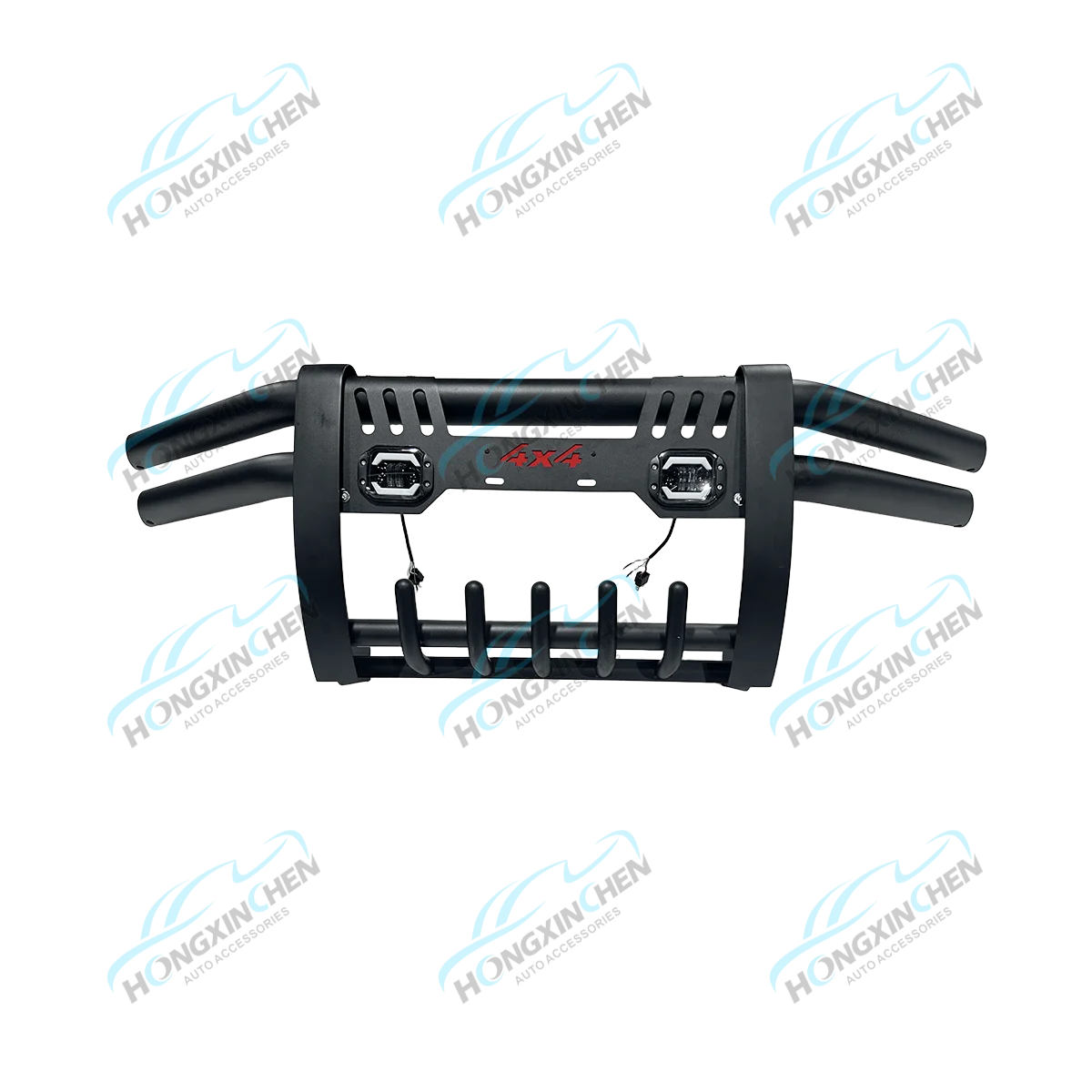 4x4 Steel Bull Bar Auto Front Bumper LED Off-Road for Toyota Hilux Vigo for Rav4 4 Runner Hiace Prado Fortuner Truck for Nissan