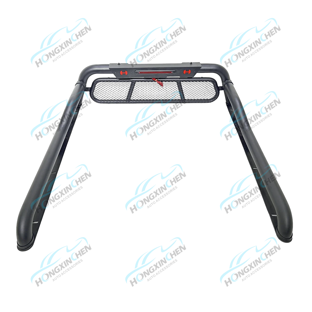 New Style 4x4 Iron Roll Bar with LED Replacement Sport Bar for 2022+ for Ranger Tacoma NP300 Black Universal Roll Bars for Picku
