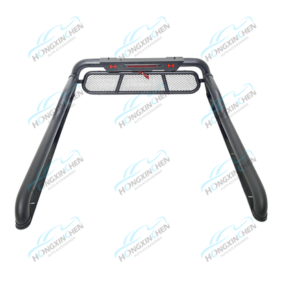 New Style 4x4 Iron Roll Bar with LED Replacement Sport Bar for 2022+ for Ranger Tacoma NP300 Black Universal Roll Bars for Picku