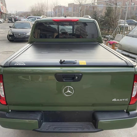 For Benz Mercedes V-Class Manual Roll Lid Shutter Aluminum Alloy Pickup Truck Bed Cover for Ranger NP300 Roll up Locking