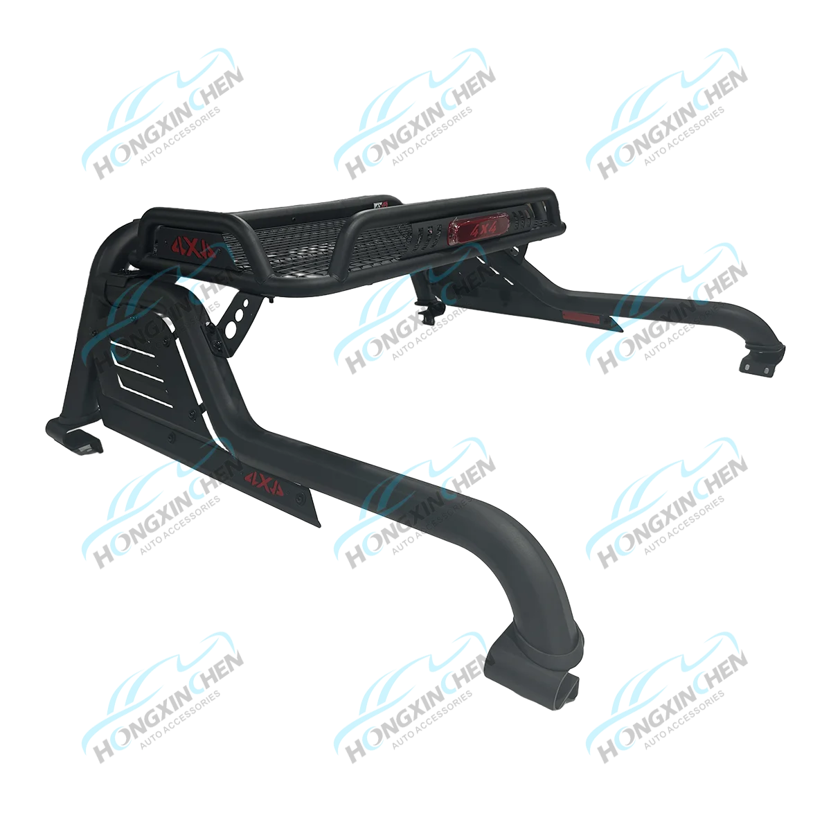 4x4 Factory Hot Sale Para Accessories Roll Bar With Roof Rack for Toyota Hilux Revo Roof Rail Luggage Bar