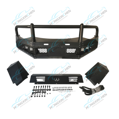 Factory Price Auto Parts Black Steel Front Bumper Car Bull Bar for Toyota Landcruiser Lc200 2018-2021