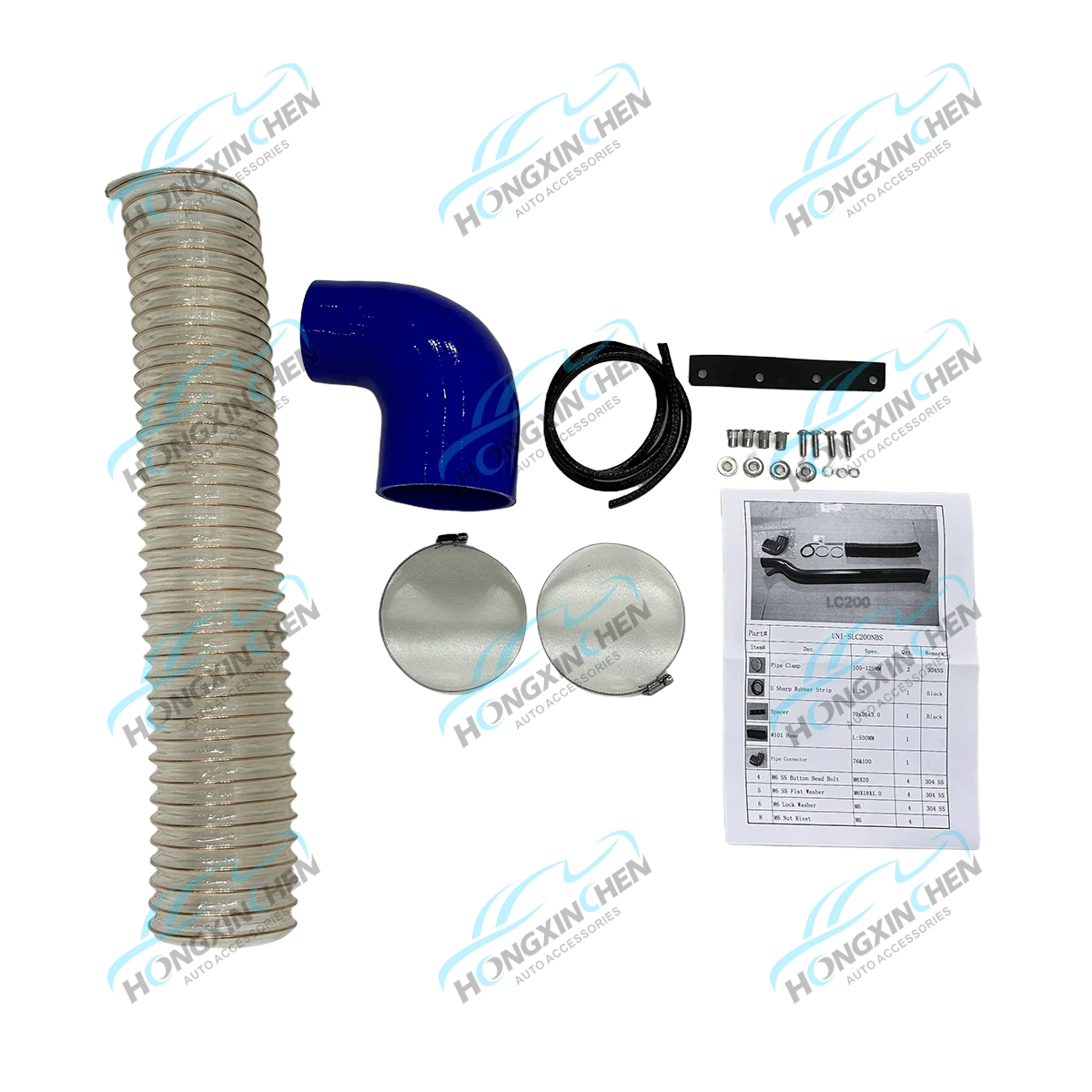 Car Snorkel Accessory for Land Cruiser 200 LC200 FJ200 LX570 2008+ Exterior Accessories for 4x4 Vehicles