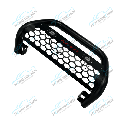 Black Steel Bull Bar Front Bumper for Pickup Trucks Compatible with Navara Colorado FJ Cruiser Pajero NP300