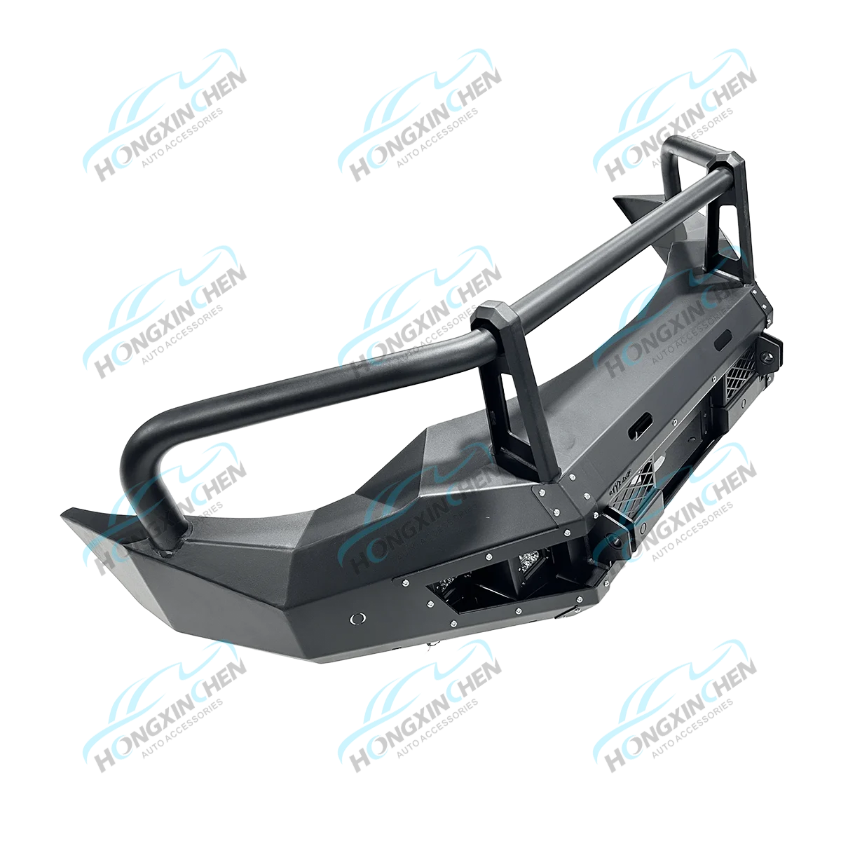 Factory Price Auto Parts Black Steel Front Bumper Car Bull Bar for Toyota Landcruiser Lc200 2018-2021
