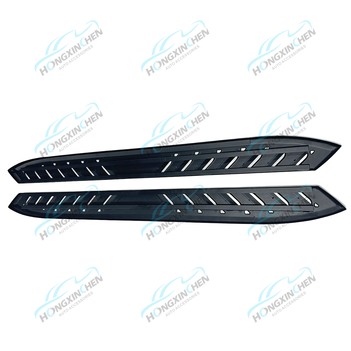 Black Off Road Universal Steel Side Steps for 4x4 Ford Ranger Raptor Running Boards