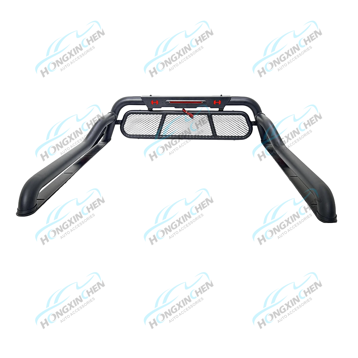 New Style 4x4 Iron Roll Bar with LED Replacement Sport Bar for 2022+ for Ranger Tacoma NP300 Black Universal Roll Bars for Picku