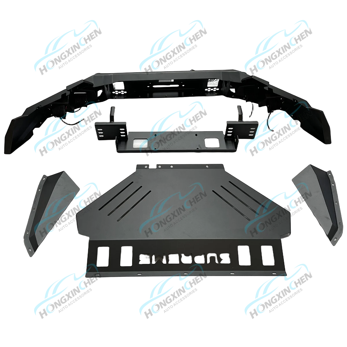 4x4 Bull Bar Steel Car Front Bumper for Ranger T9 2022 2023 Rolled Steel Bumper Guard